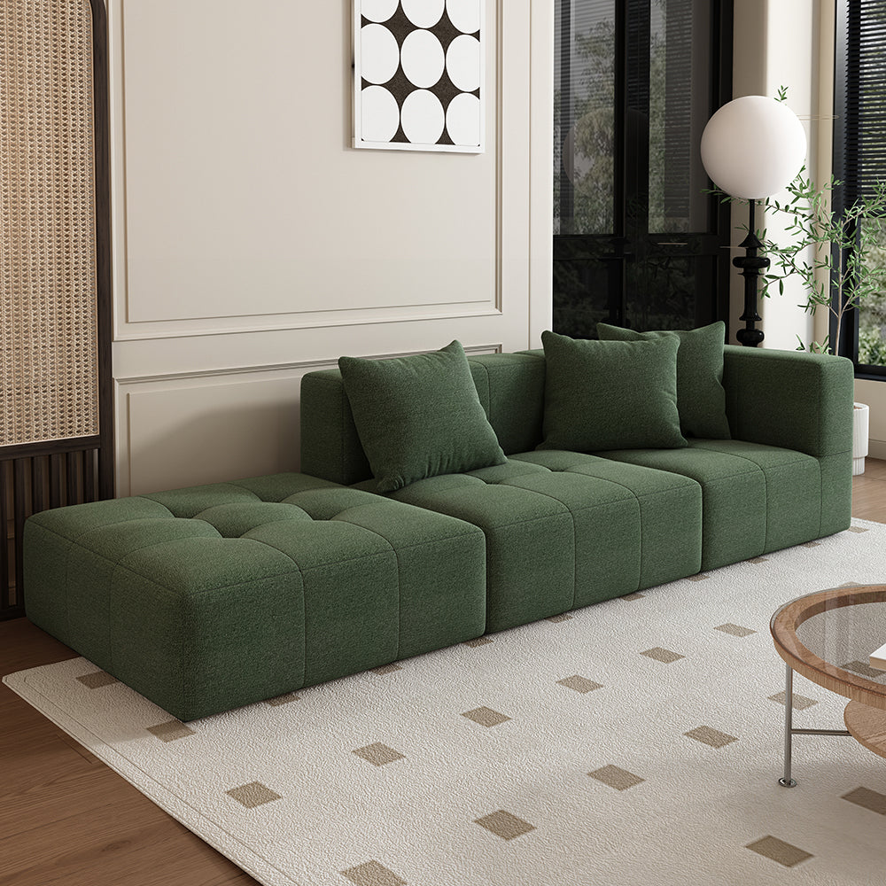 LIVARA B305 3-seater 272cm Length Compressed Sofa with Footrest Frameless Construction Design