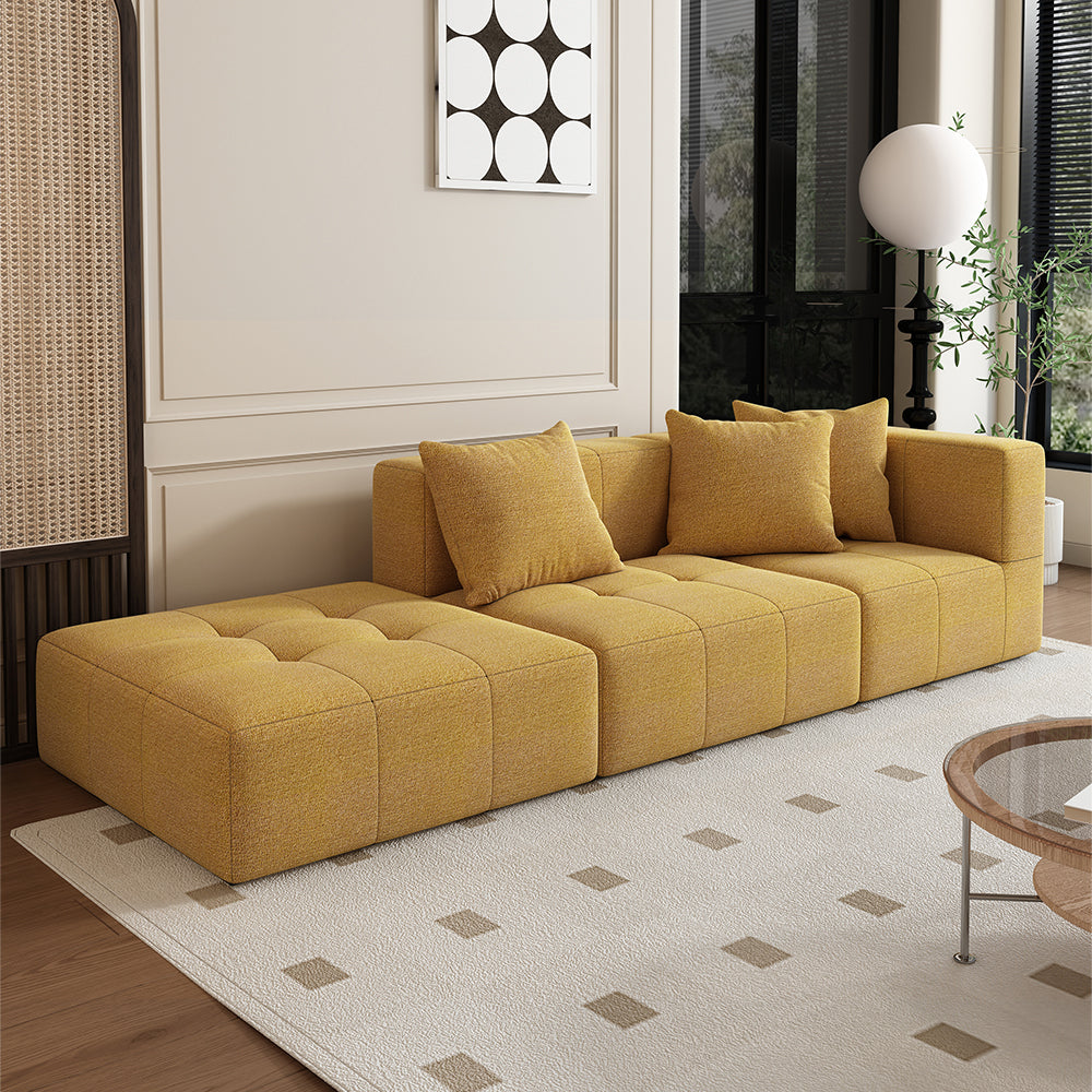 LIVARA B305 3-seater 272cm Length Compressed Sofa with Footrest Frameless Construction Design
