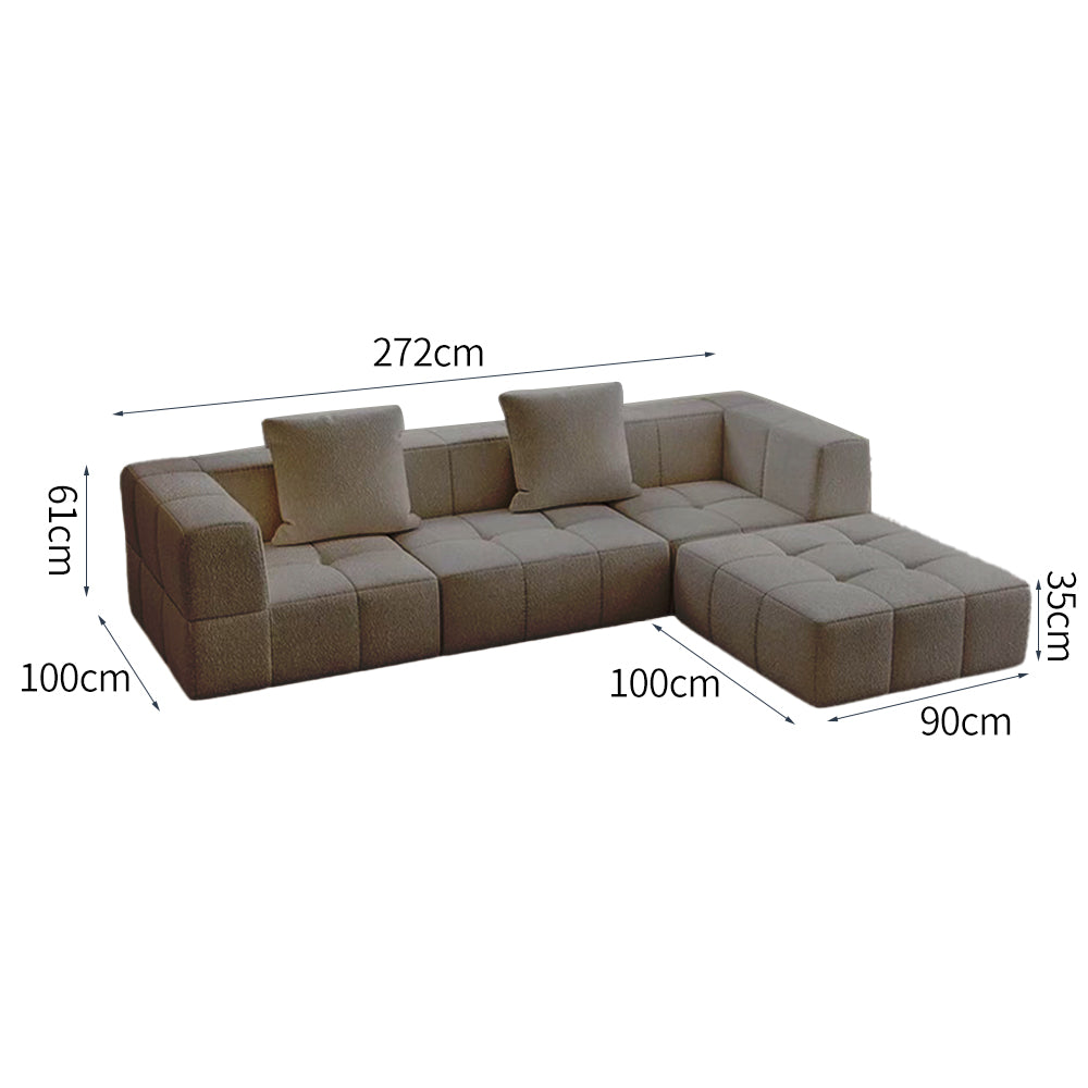 LIVARA B305 2-seater/3-seater Compressed Sofa/Footrest Frameless Construction Design
