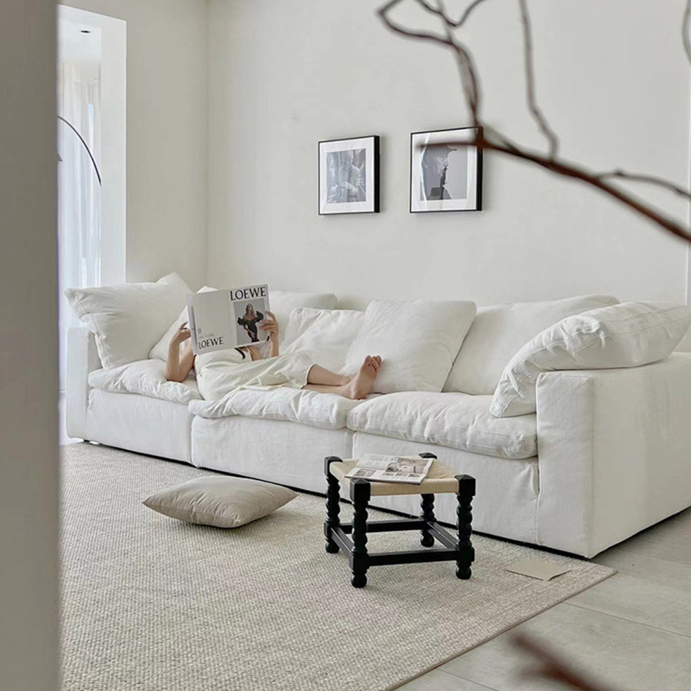 LIVARA B306 200/280cm Length Compressed Sofa Frameless Construction Design - White