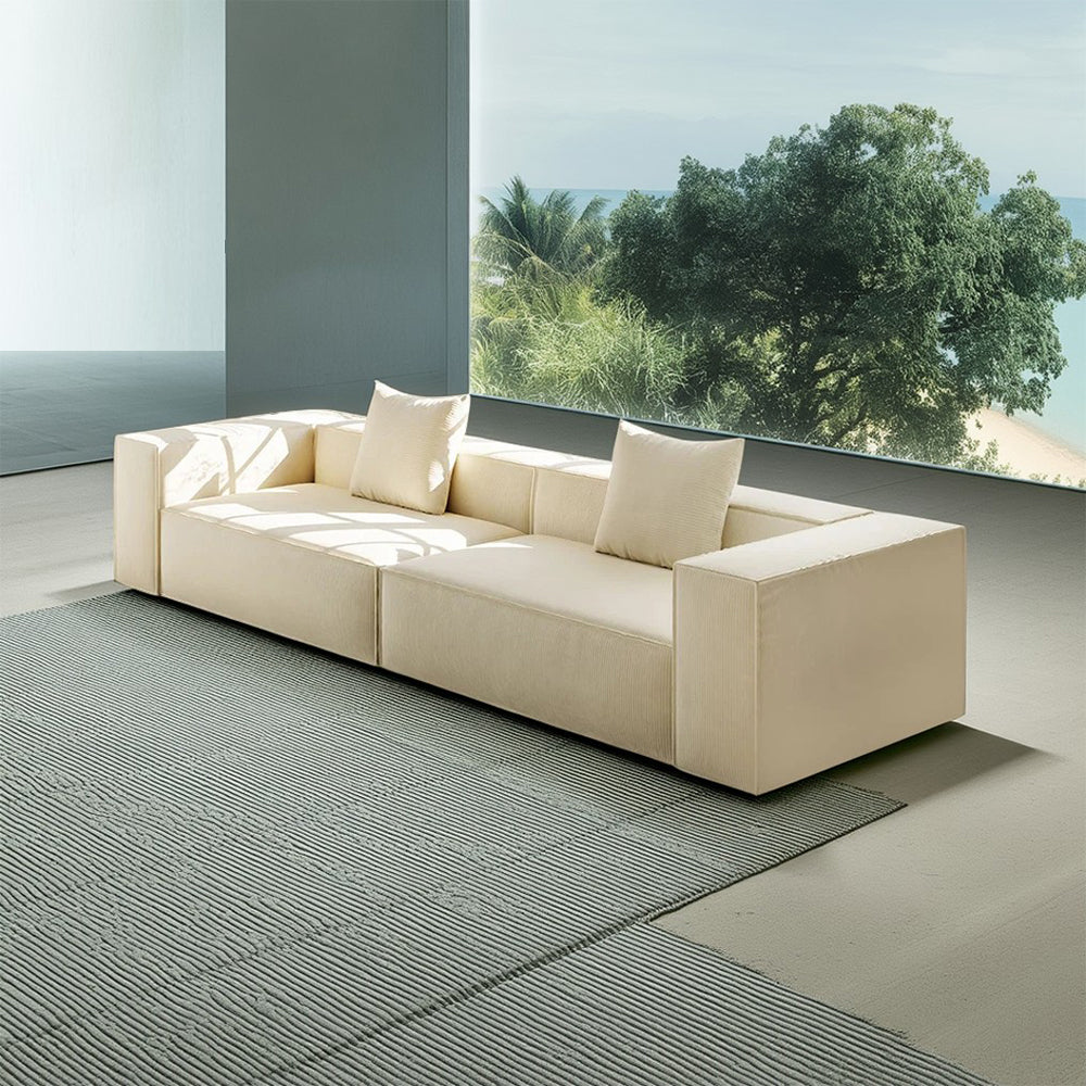 LIVARA B308 200/300cm Length Compressed Sofa Frameless Construction Design - White