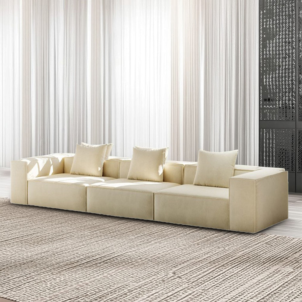 LIVARA B308 200/300cm Length Compressed Sofa Frameless Construction Design - White