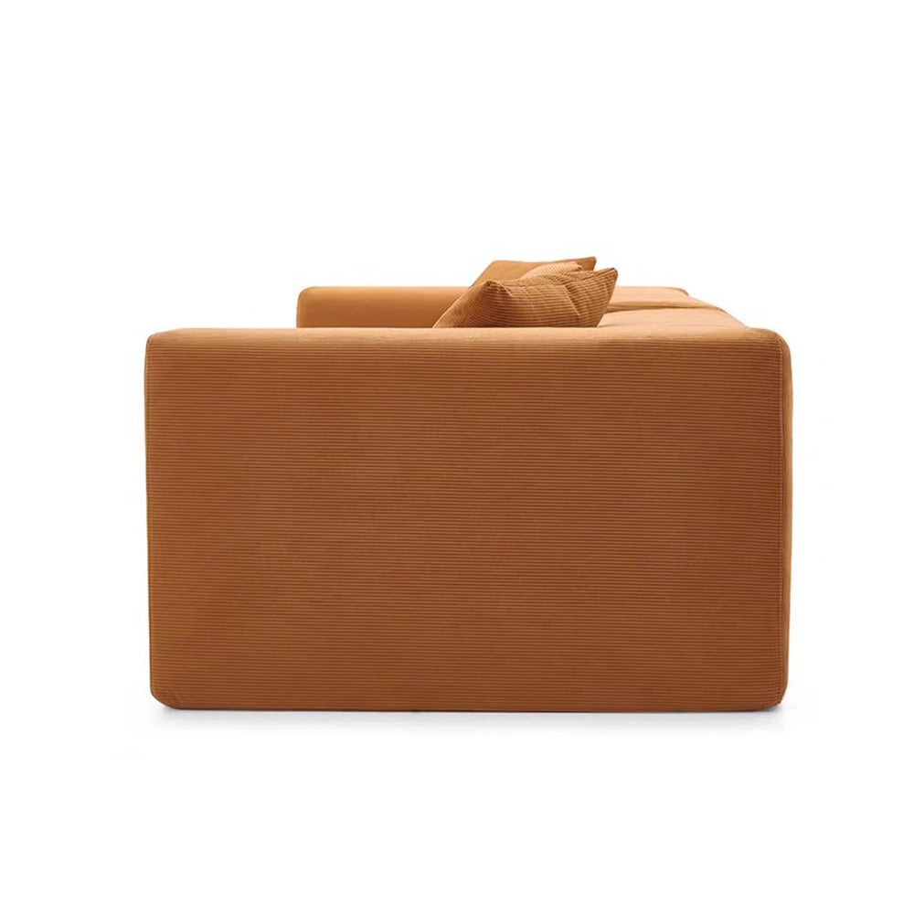 LIVARA B309 300cm Length Compressed Sofa Plush Comfort Frameless Construction Design - Caramel