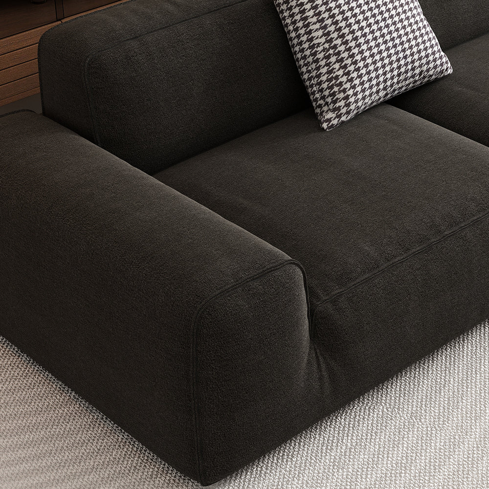 LIVARA B311 240/260/280cm Length Compressed Sofa Seamless Frameless Construction - Black