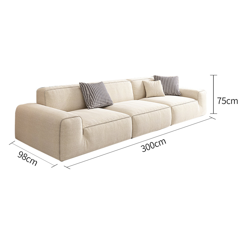 LIVARA B311 300cm Length Compressed Sofa Seamless Frameless Construction