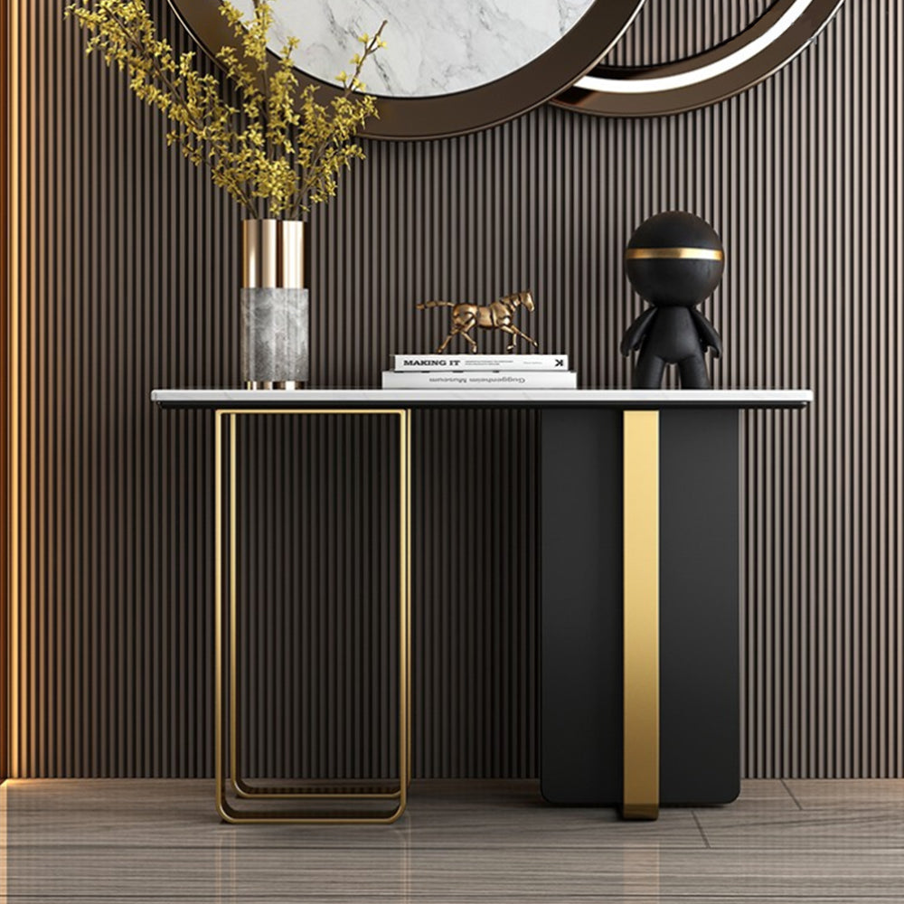 LIVARA CC1004 120/140/160cm Luxurious Style Sintered Stone Top Console Table