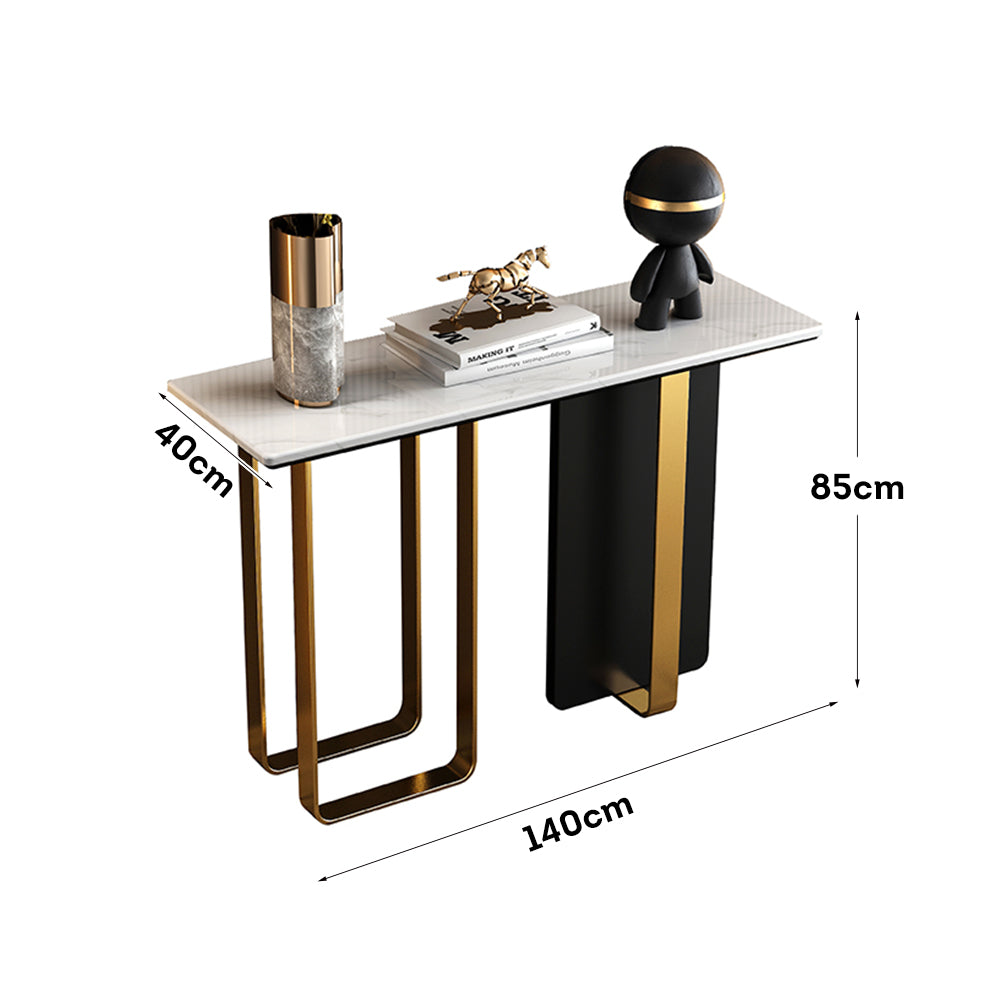 LIVARA CC1004 120/140/160cm Luxurious Style Sintered Stone Top Console Table