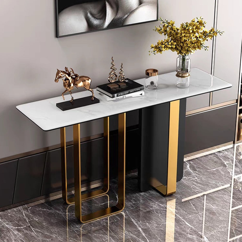 LIVARA CC1004 120/140/160cm Luxurious Style Sintered Stone Top Console Table
