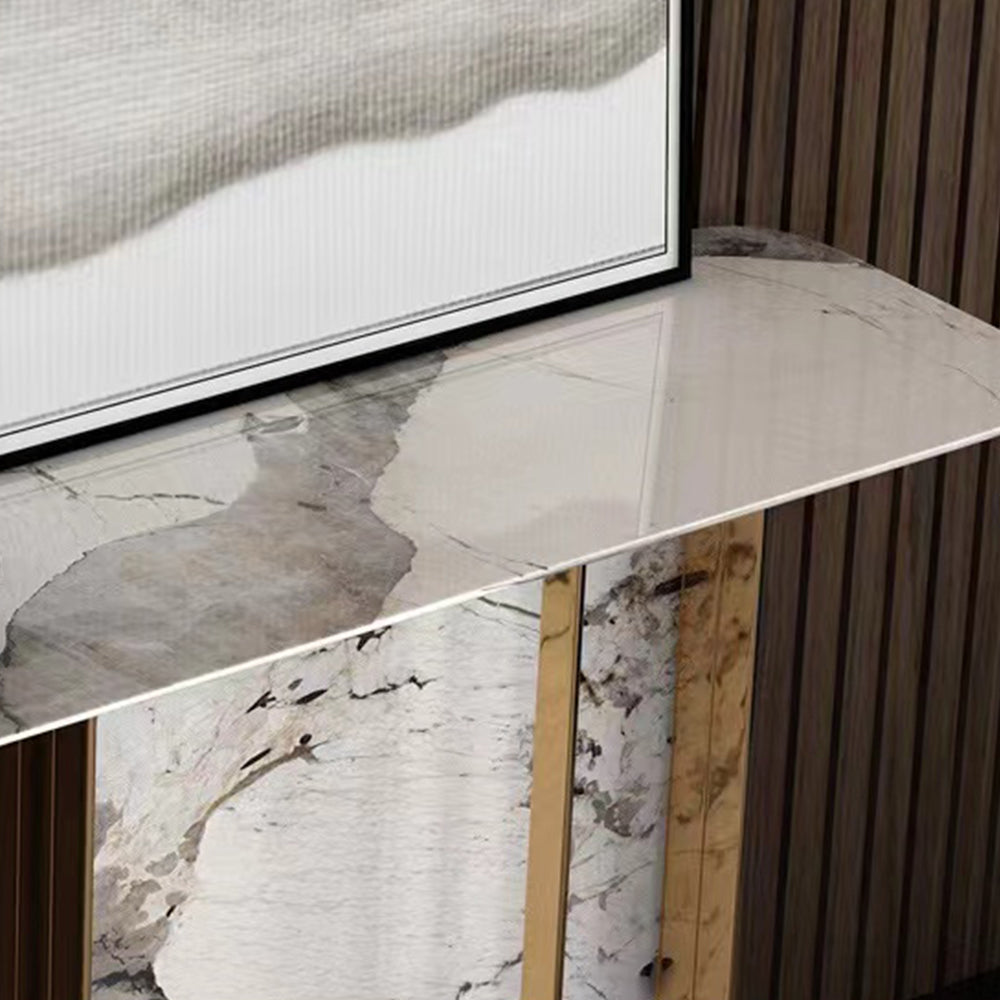 LIVARA CC1006 120/140cm Luxurious Style Sintered Stone Top Console Table