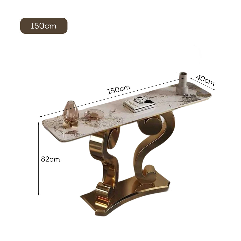 LUXORA CC1029 120/150cm Length Console Table Sintered Stone Countertop