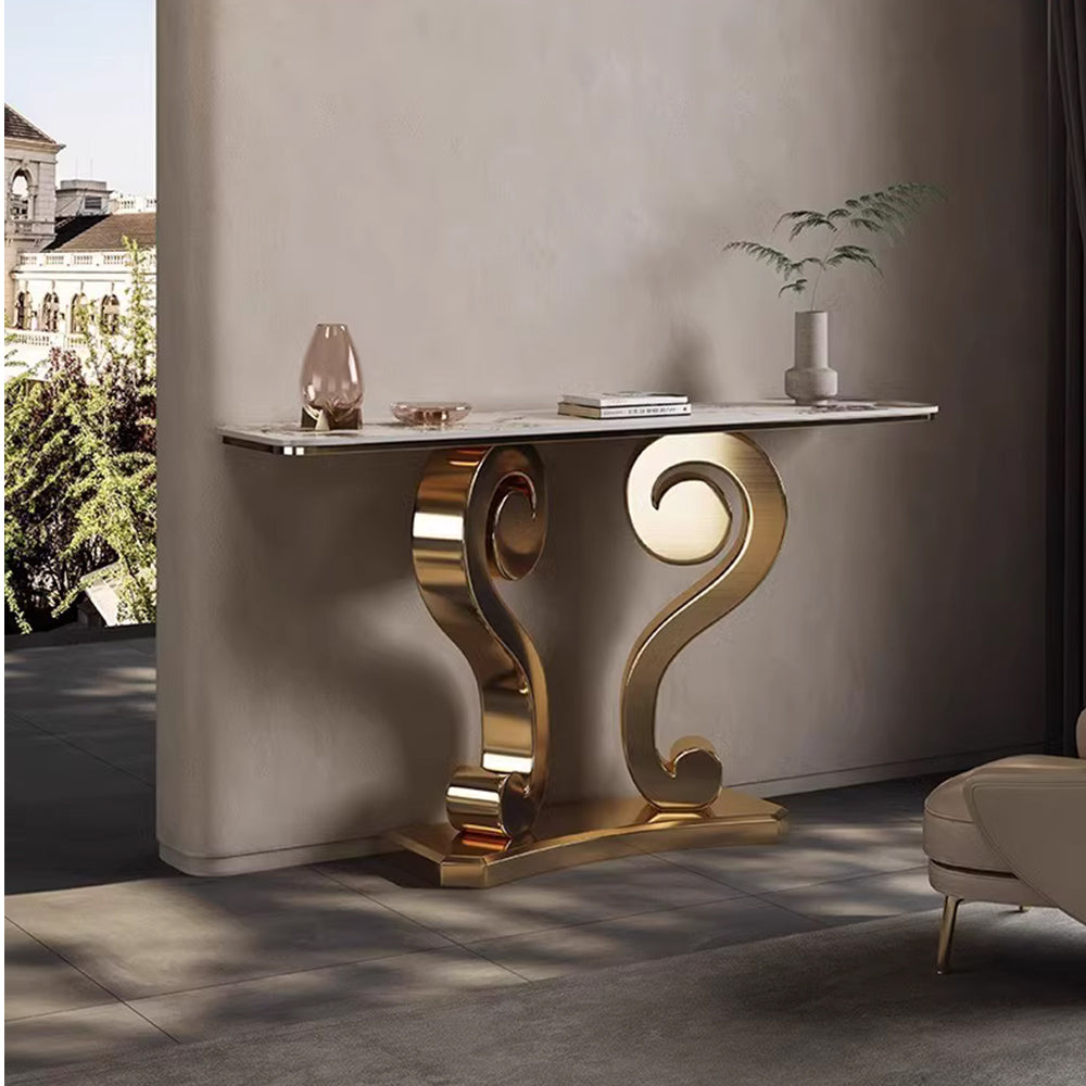 LUXORA CC1029 120/150cm Length Console Table Sintered Stone Countertop