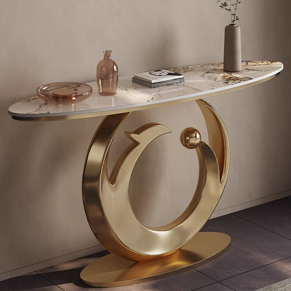 LUXORA CC1030 120/150cm Length Console Table Sintered Stone Countertop