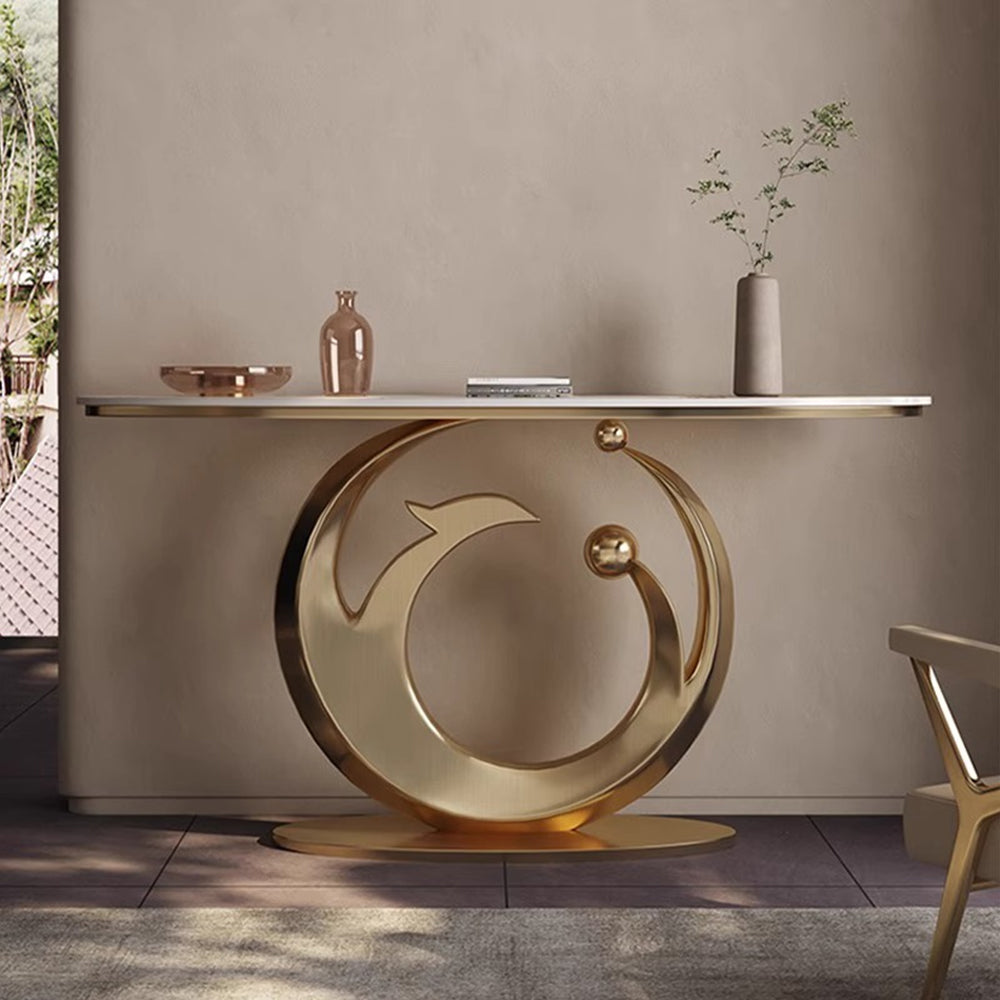 LUXORA CC1030 120/150cm Length Console Table Sintered Stone Countertop