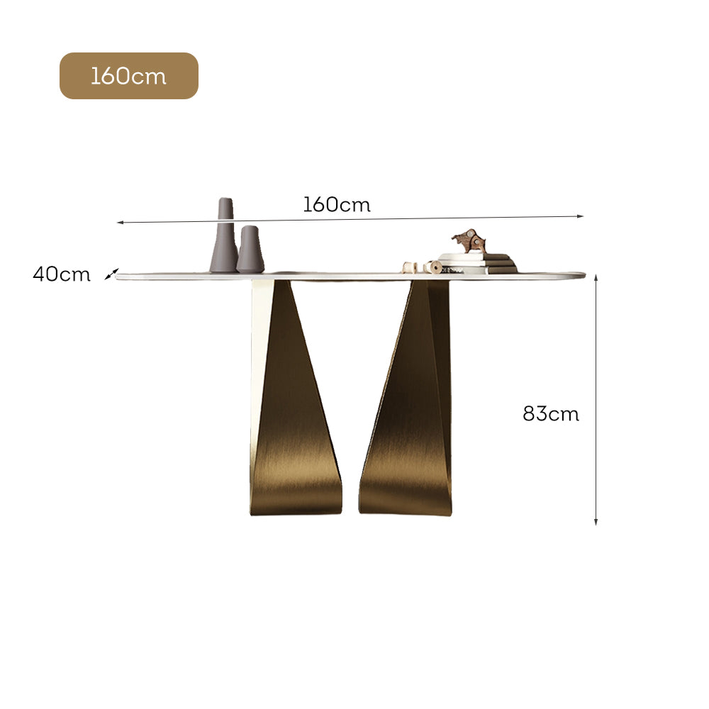 LUXORA CC1039 140/150/160cm Length Console Table Sintered Stone Countertop