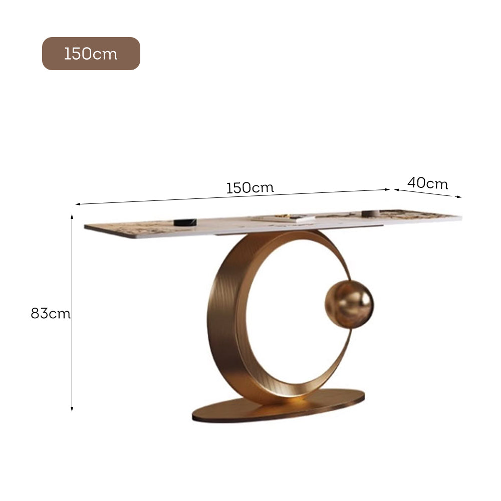 LUXORA CC1041 140/150/160cm Length Console Table Sintered Stone Countertop