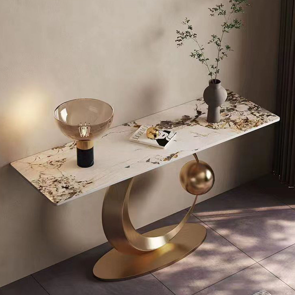LUXORA CC1041 140/150/160cm Length Console Table Sintered Stone Countertop