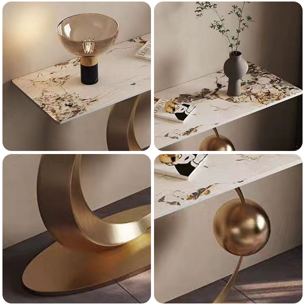 LUXORA CC1041 140/150/160cm Length Console Table Sintered Stone Countertop