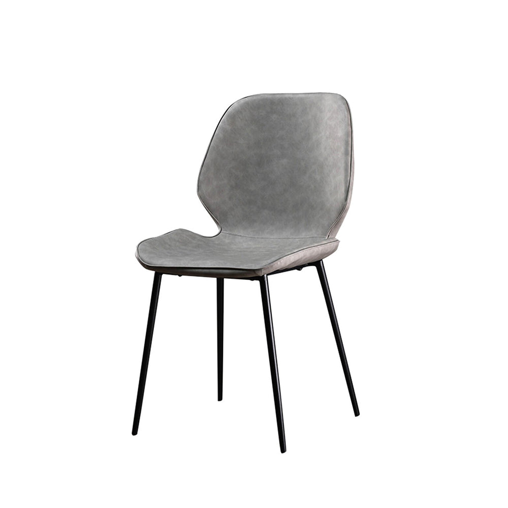 LIVARA DC1001 Faux Leather Fabric Dining Chair Carbon Steel Legs