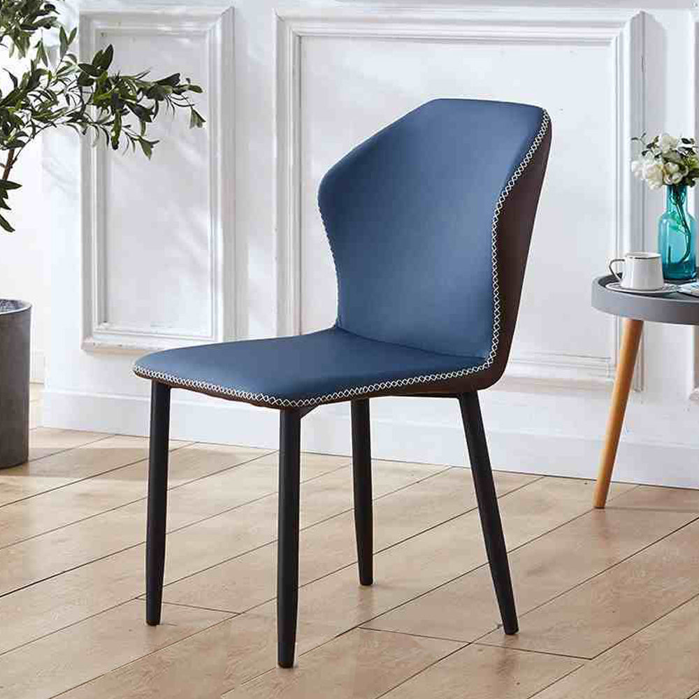 LIVARA DC1003 Modern Light Luxury Style Dining Chair Carbon Steel Legs