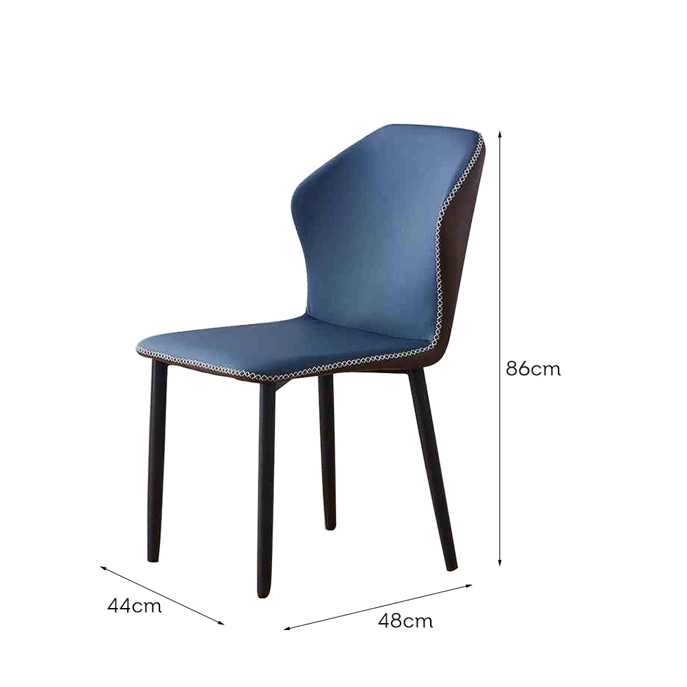 LIVARA DC1003 Modern Light Luxury Style Dining Chair Carbon Steel Legs