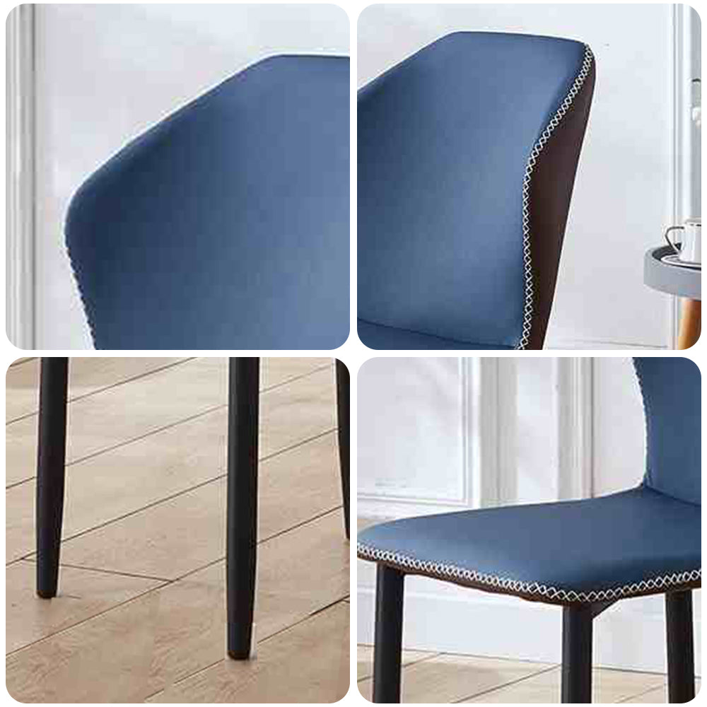 LIVARA DC1003 Modern Light Luxury Style Dining Chair Carbon Steel Legs