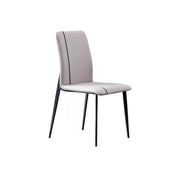 LIVARA DC1004 Faux Leather Fabric Dining Chair Carbon Steel Legs