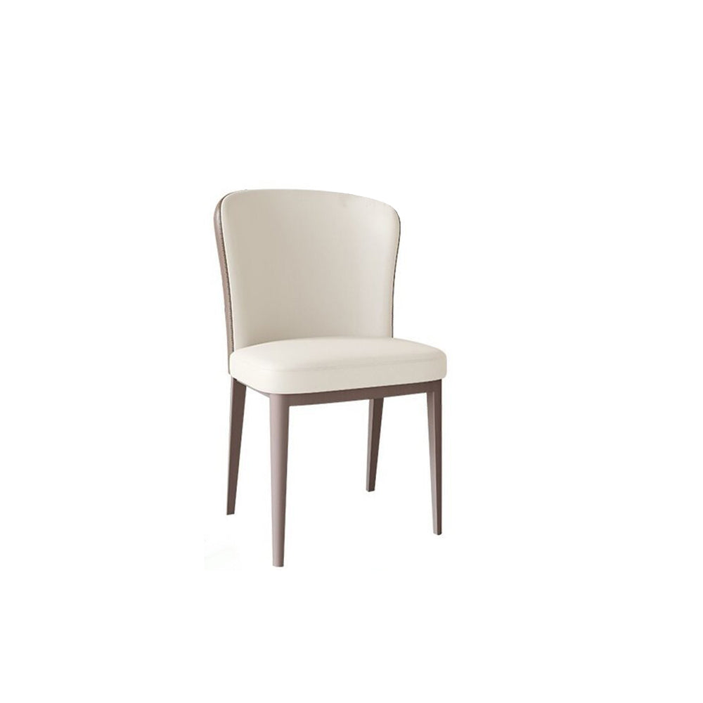 LIVARA DC1005 Faux Leather Fabric Dining Chair Carbon Steel Legs