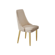 LIVARA DC1009 Faux Leather Fabric Dining Chair Stainless Steel Legs