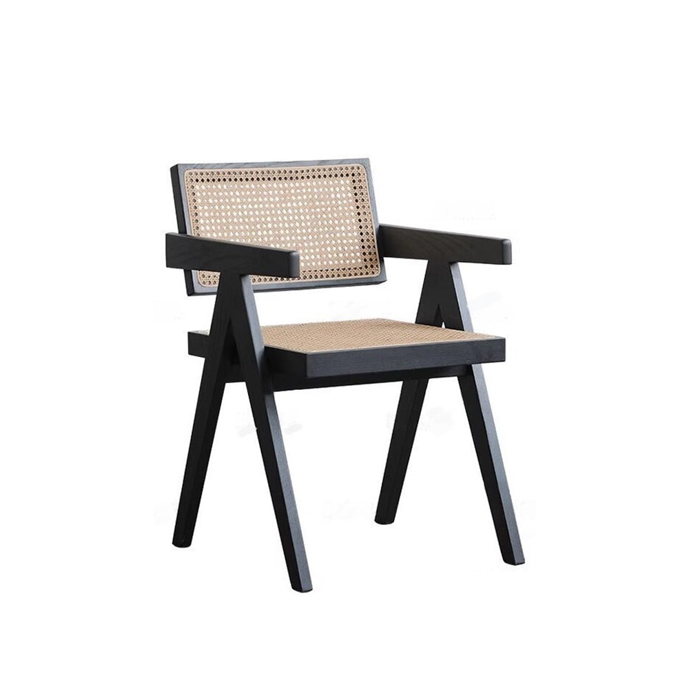 LIVARA DC1011 Rattan Material Dining Chair Solid Wood Frame