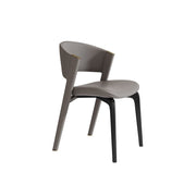 LIVARA DC1017 Faux Leather Fabric Dining Chair Stainless Steel Legs