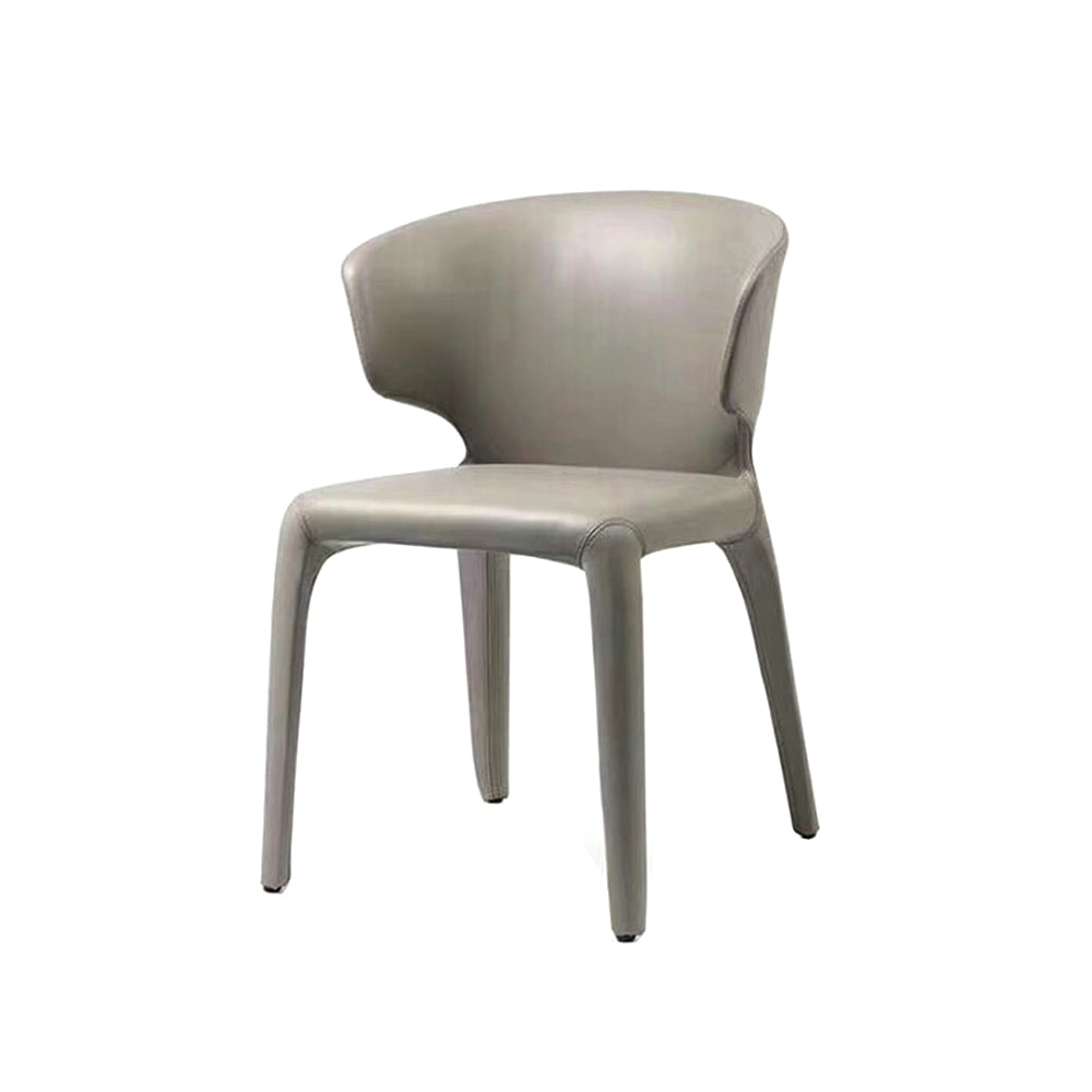 LIVARA DC1018 Faux Leather Fabric Dining Chair Stainless Steel Legs