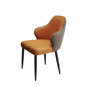 LIVARA DC1023 Faux Leather Fabric Dining Chair Carbon Steel Legs