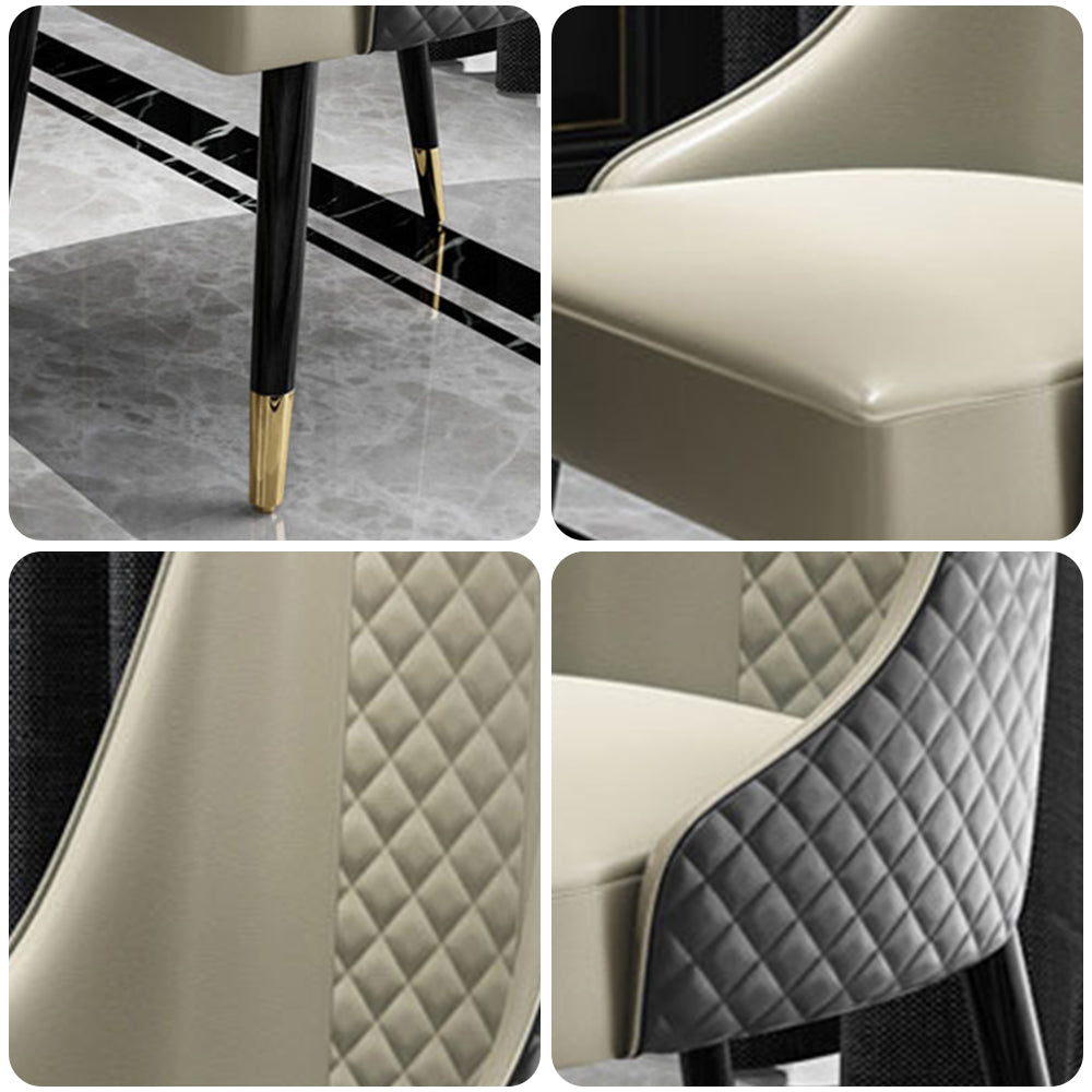 LIVARA DC1032 Modern Light Luxury Style Dining Chair Solid Wood Frame