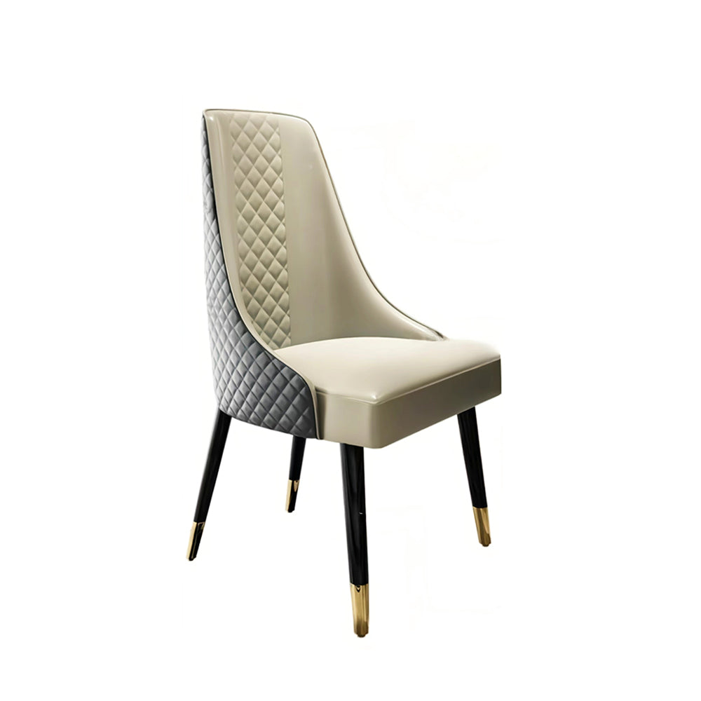 LIVARA DC1032 Modern Light Luxury Style Dining Chair Solid Wood Frame