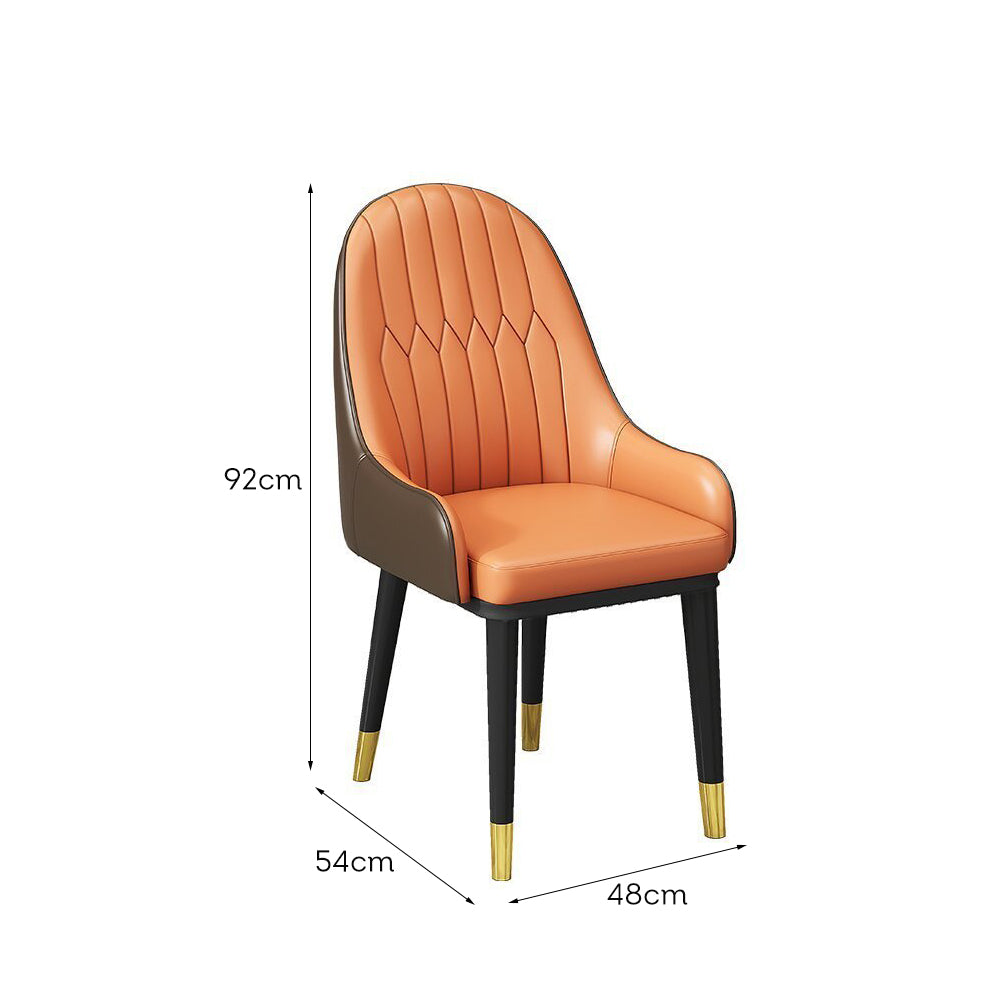 LIVARA DC1134 Modern Light Luxury Style Dining Chair Solid Wood Frame