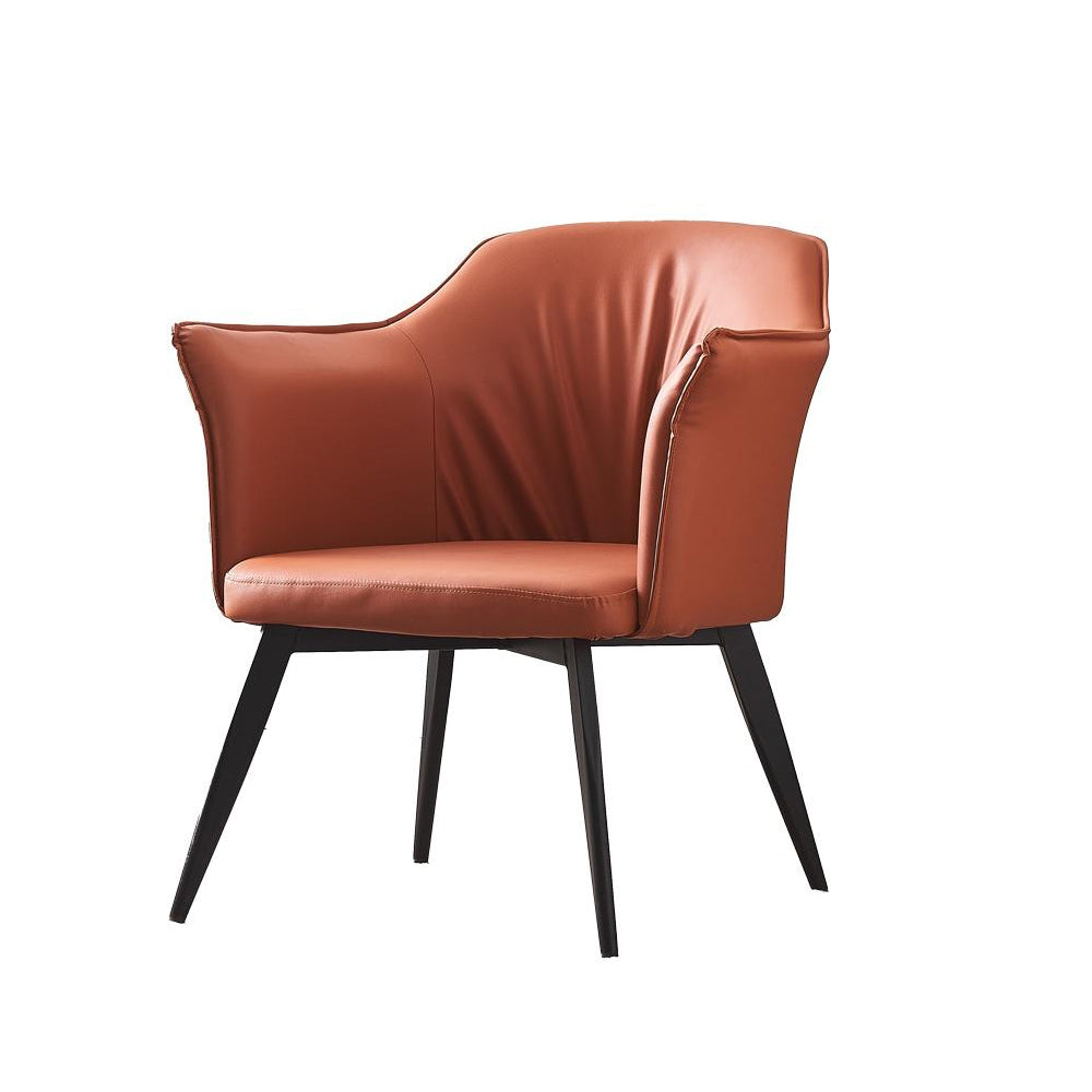 LIVARA DC1050 Faux Leather Fabric Dining Chair Carbon Steel Legs