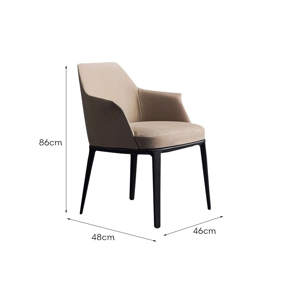 LIVARA DC1051 Simple Style Dining Chair Solid Wood Frame