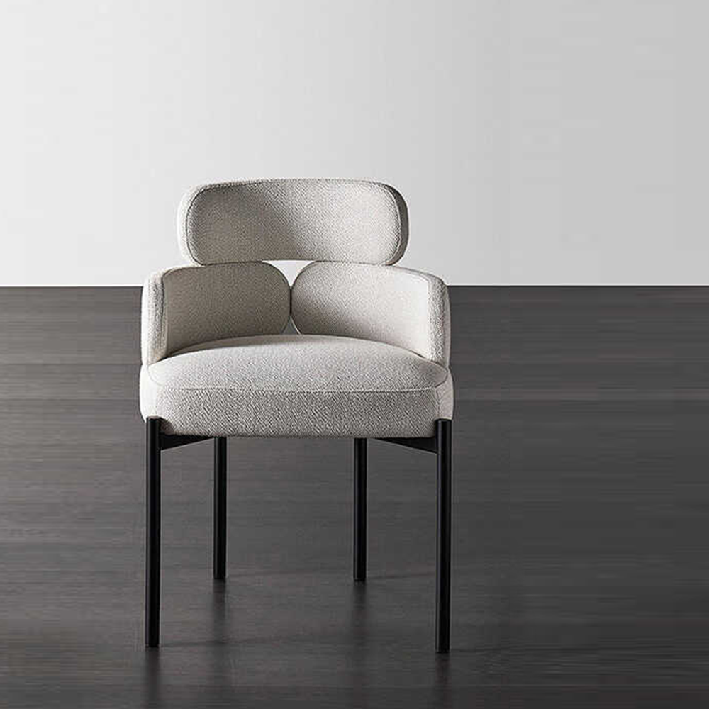 LIVARA DC1057 Simple and Stylish Dining Chair Carbon Steel Legs