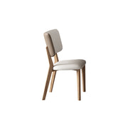 LIVARA DC1061 Faux Leather Fabric Dining Chair Rubber Wood Frame