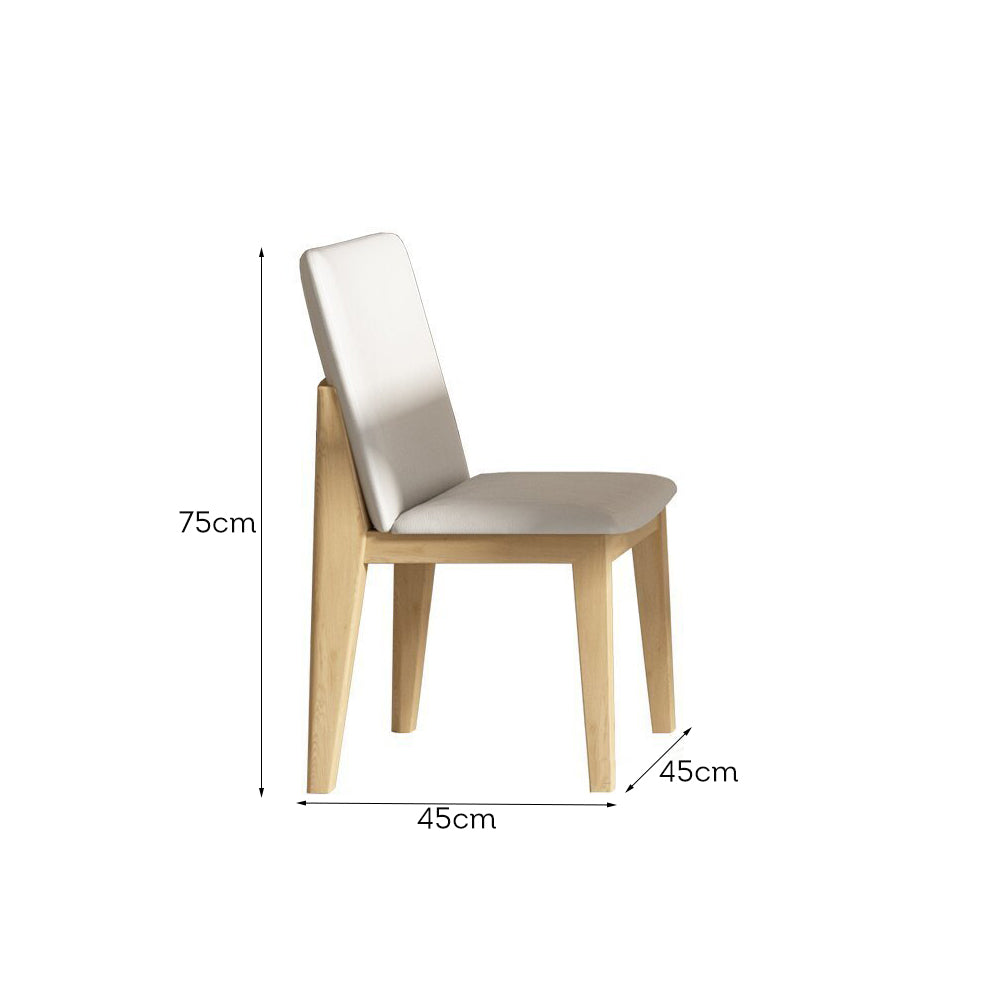 LIVARA DC1062 Modern Minimalist Style Dining Chair Ash Wood Frame
