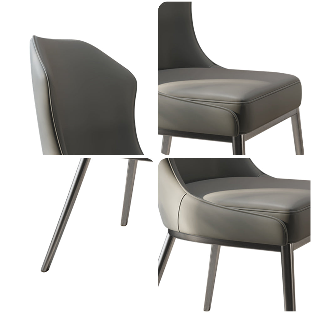 LIVARA DC1073 Faux Leather Fabric Dining Chair Soft Padded Cushion