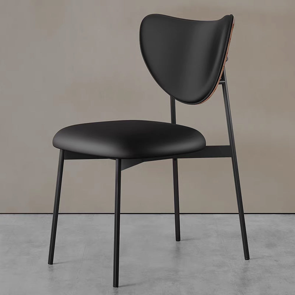 LIVARA DC1106 Faux Leather Fabric Dining Chair Carbon Steel Legs