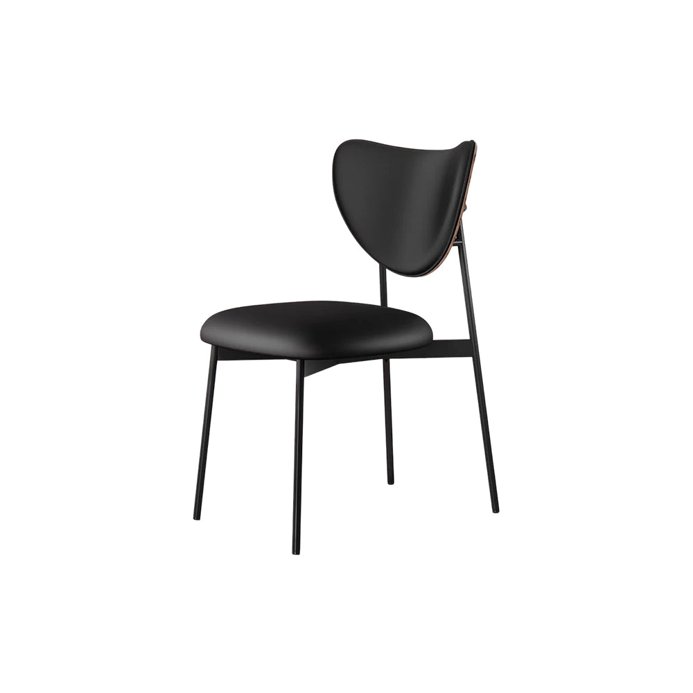 LIVARA DC1106 Faux Leather Fabric Dining Chair Carbon Steel Legs