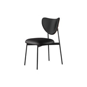 LIVARA DC1106 Faux Leather Fabric Dining Chair Carbon Steel Legs