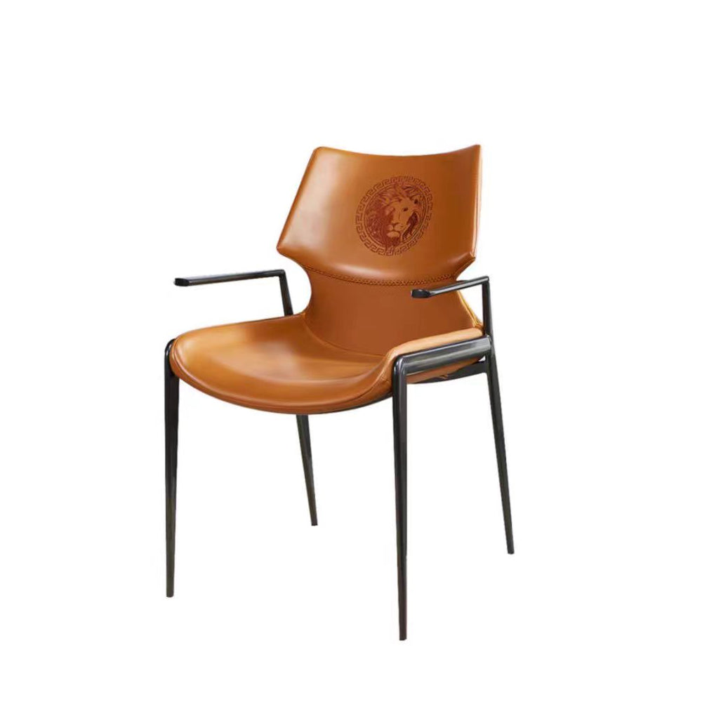 LIVARA DC1115 Faux Leather Fabric Dining Chair Stainless Steel Legs