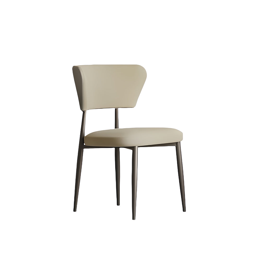 LIVARA DC1116  Faux Leather Fabric Dining Chair Carbon Steel Legs