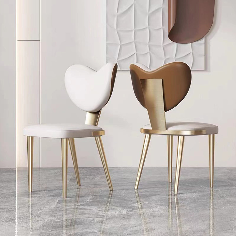 LIVARA DC1117 Faux Leather Fabric Dining Chair Stainless Steel Legs