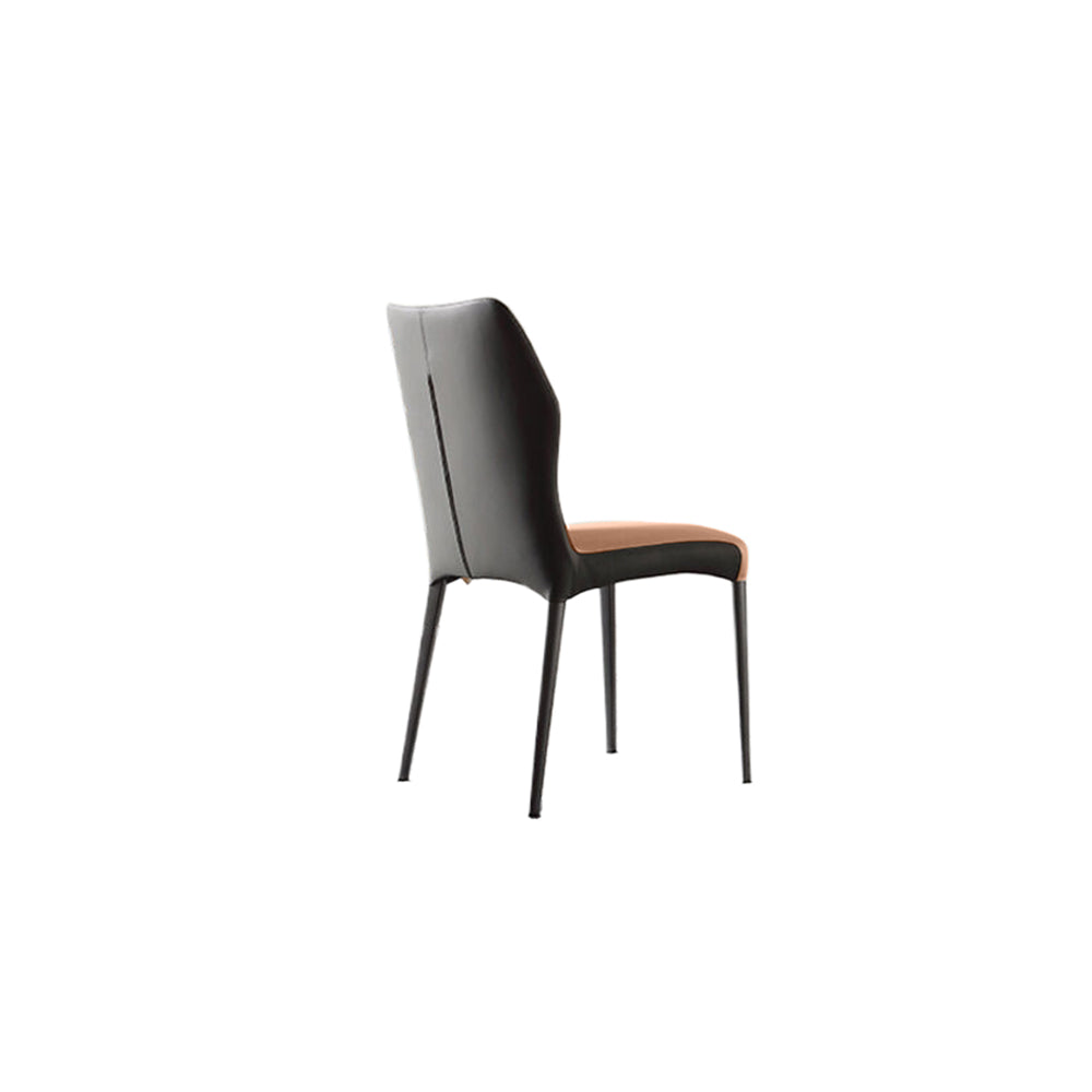 LIVARA DC1119 Faux Leather Fabric Dining Chair Carbon Steel Legs