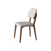 LIVARA DC1129 PU Leather Fabric Dining Chair Rubber Wood Frame