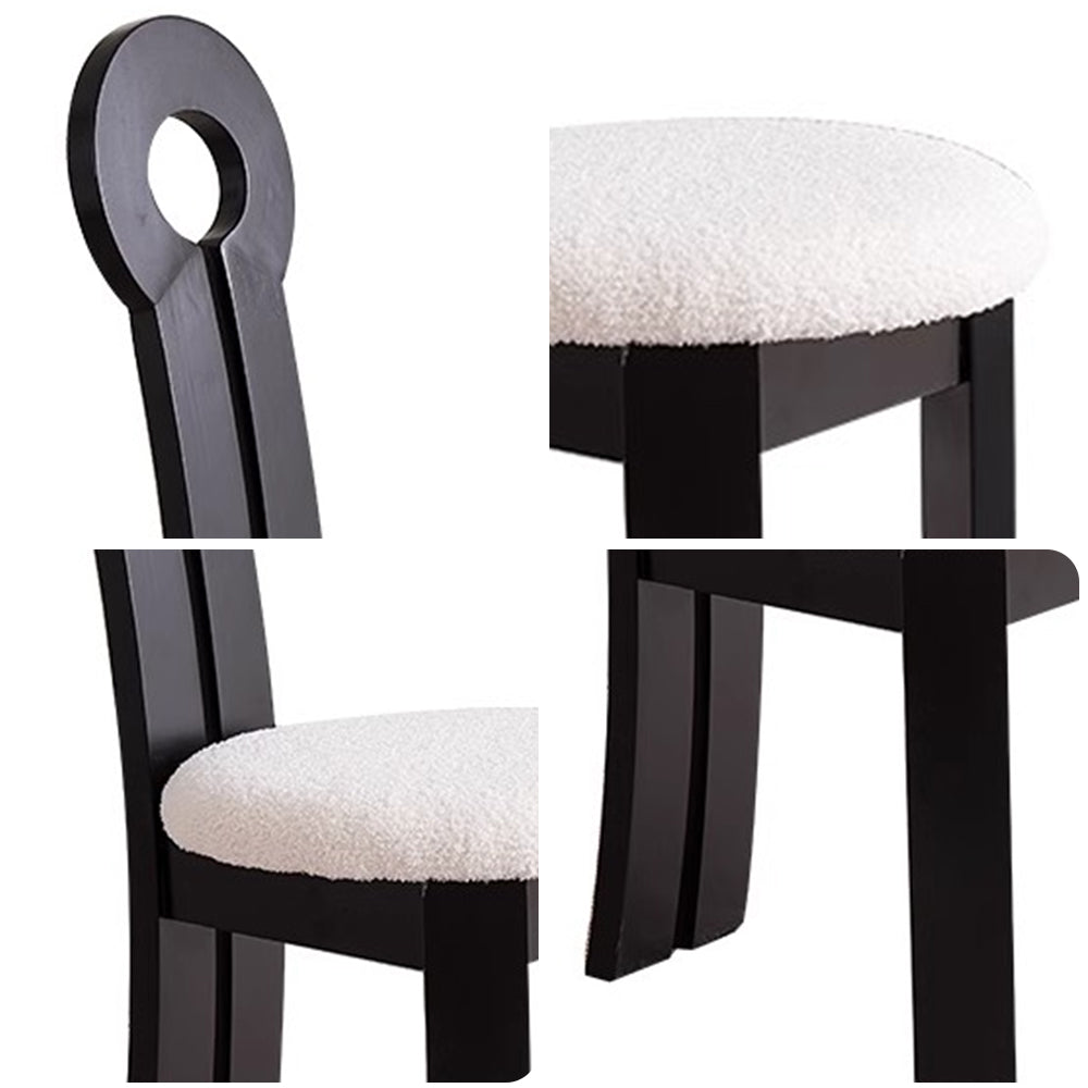 LIVARA DC1130 Velvet Fabric Dining Chair Ash Wood Frame